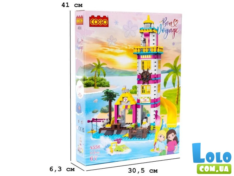 Конструктор Маяк на острове, COGO (4556), 412 дет.
