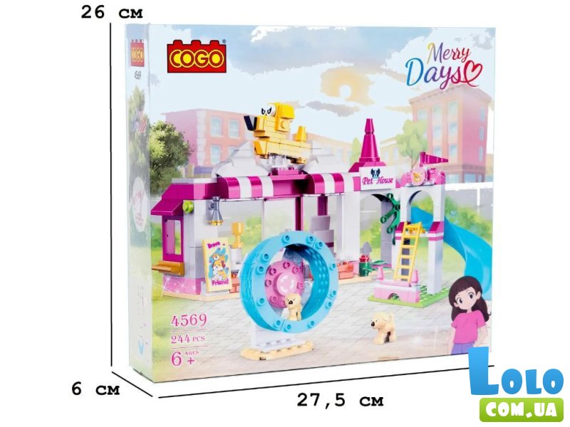 Конструктор Дом для животных, COGO (4569), 244 дет.