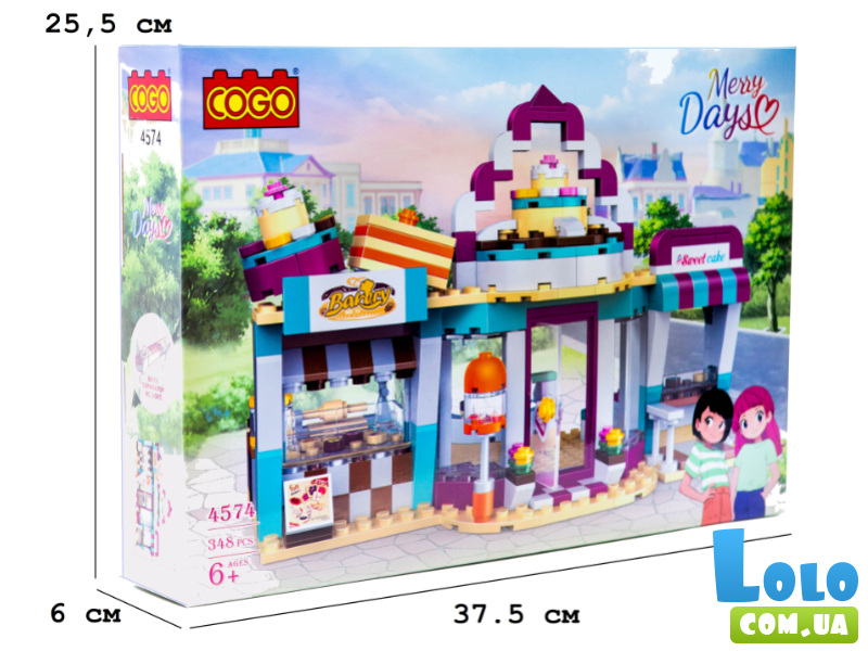 Конструктор Хлебобулочный магазин, COGO (4574), 348 дет.