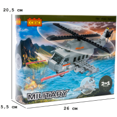 Конструктор 2 в 1 Вертолет + Самолет, COGO (7006), 191 дет.