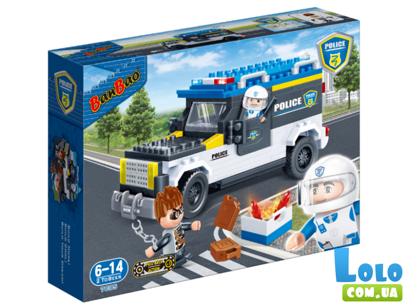 Конструктор Полицейское авто, BanBao (7005), 242 дет.