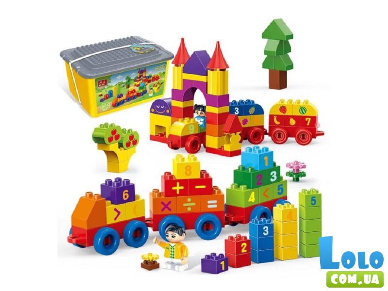 Конструктор Поезд по цифрам, BanBao (5107), 136 дет.
