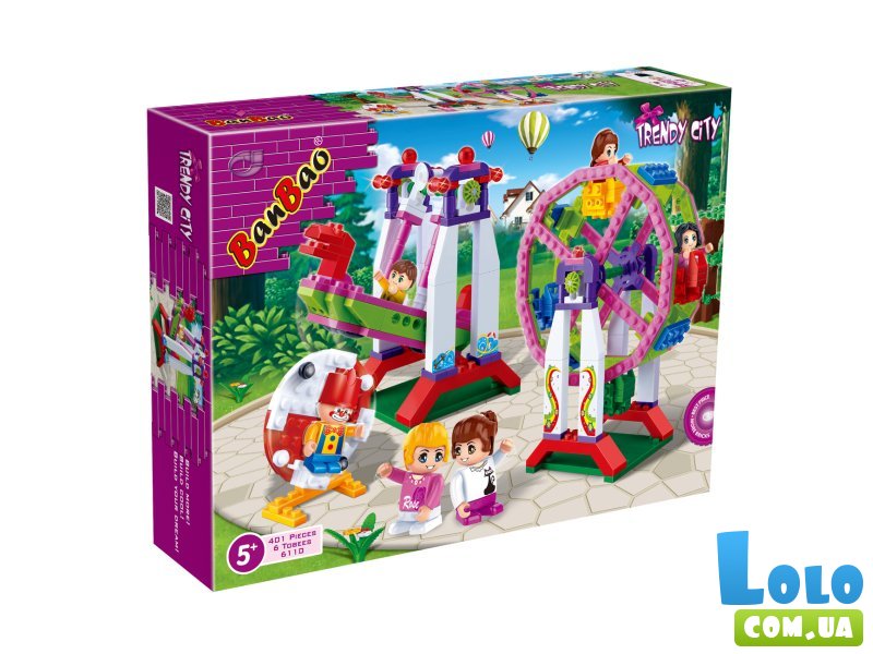 Конструктор Парк актракционов, BanBao (6110), 401 дет.