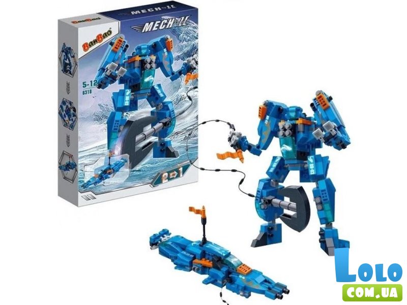 Конструктор-трансформер Спектер, BanBao (6318), 291 дет.