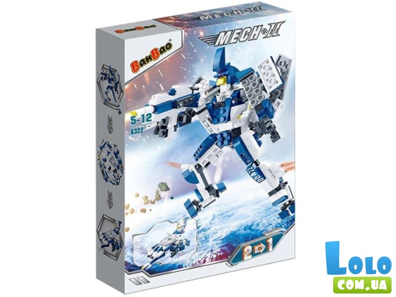 Конструктор-трансформер Защитник, BanBao (6322), 336 дет.