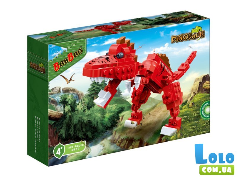Конструктор Тиранозавр, BanBao (6857), 155 дет.