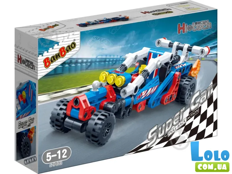 Конструктор Скорость, BanBao (6968), 148 дет.