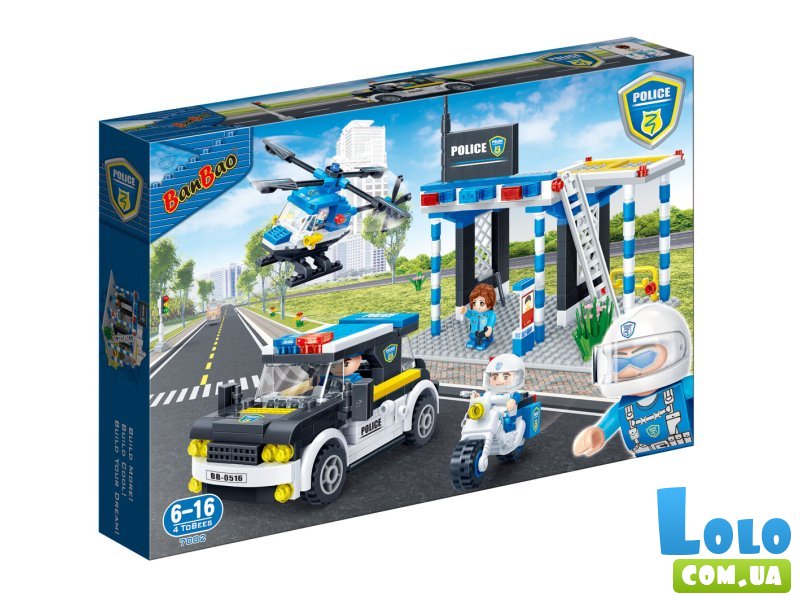 Конструктор Полицейский гараж, BanBao (7002), 522 дет.