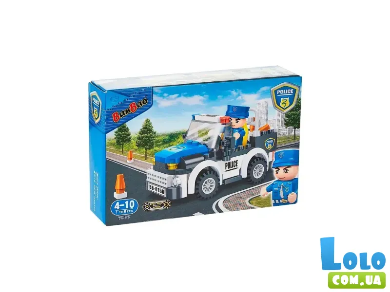 Конструктор Полицейский Джип, BanBao (7017), 100 дет.
