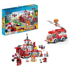 Конструктор Команда пожарных, BanBao (7130), 1081 дет.