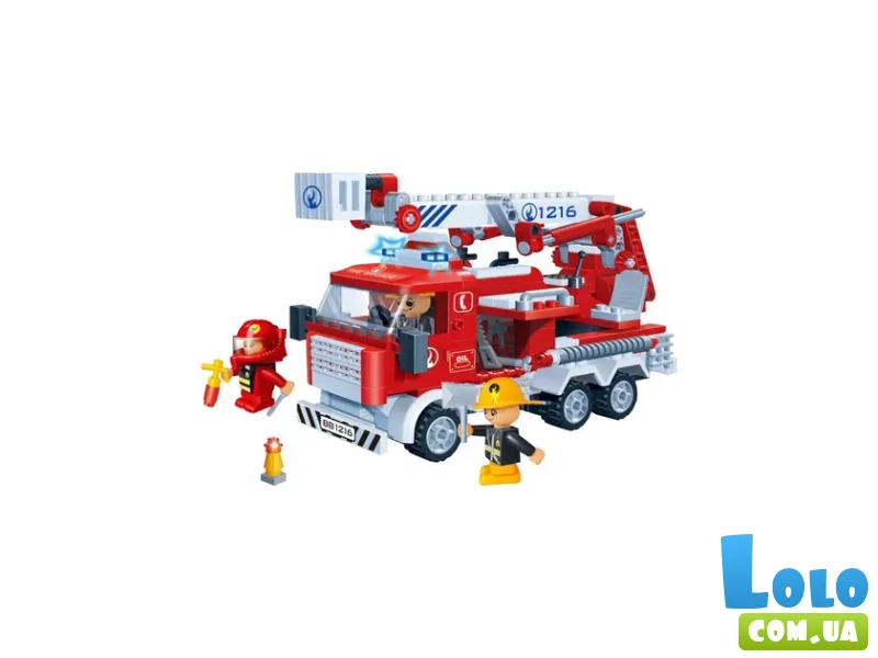 Конструктор Пожарная машина с вышкой, BanBao (8313), 290 дет.