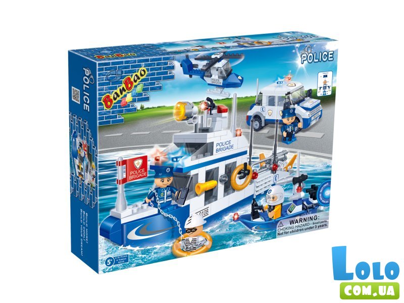 Конструктор Полицейский транспорт, BanBao (8342), 418 дет.