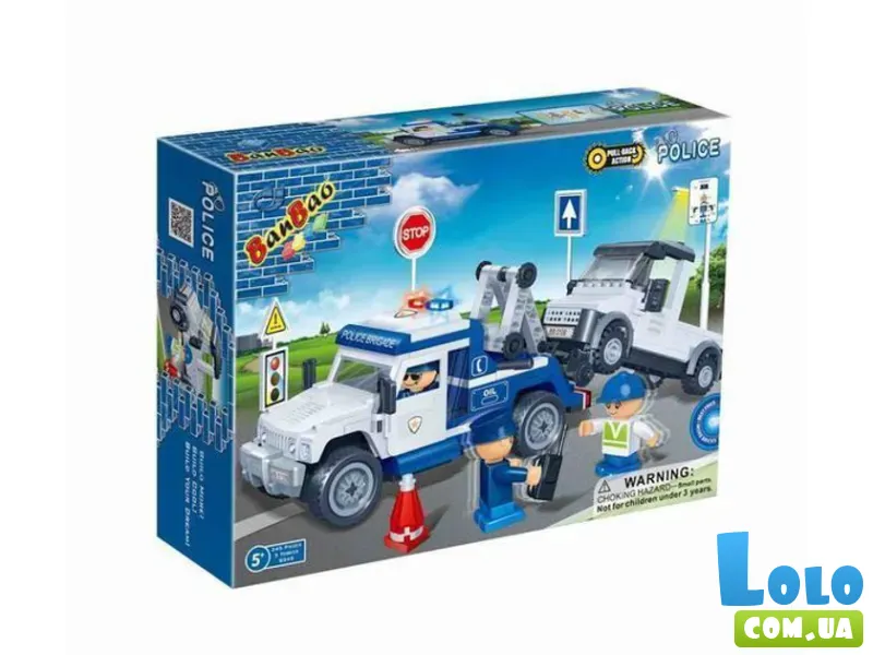Конструктор Полицейский эвакуатор, BanBao (8345), 245 дет.