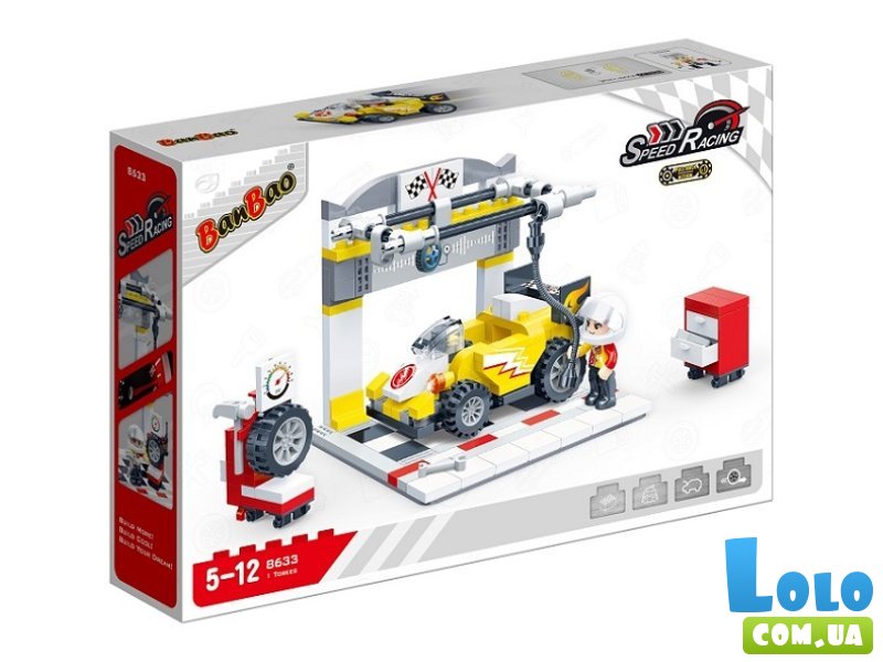Конструктор Шиномонтаж, BanBao (8633), 234 дет.