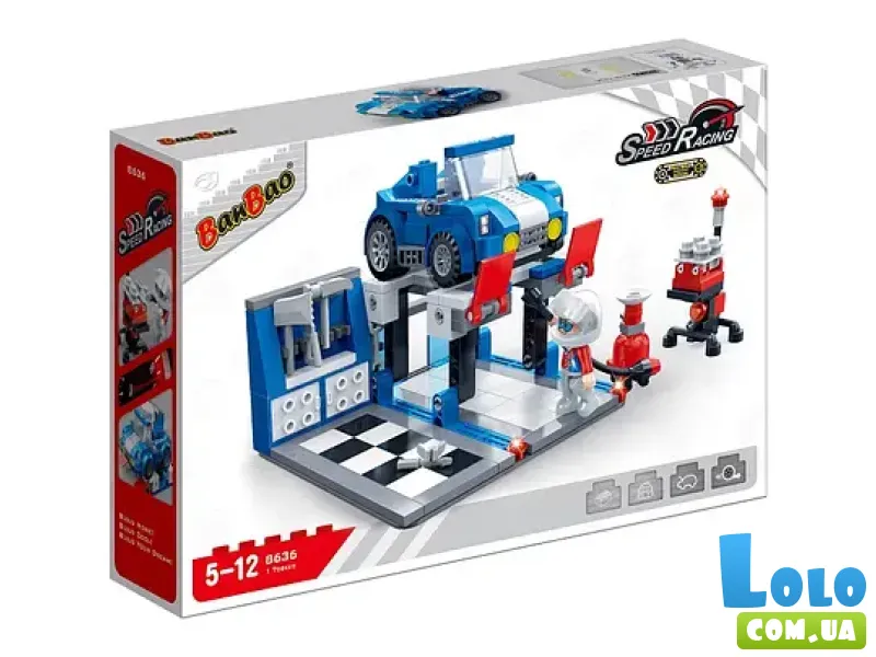 Конструктор Зона замены масла, BanBao (8636), 243 дет.