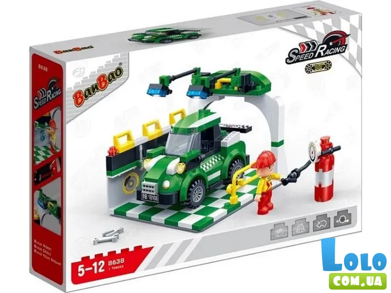 Конструктор Зона накачки шин BanBao (8638), 217 дет.