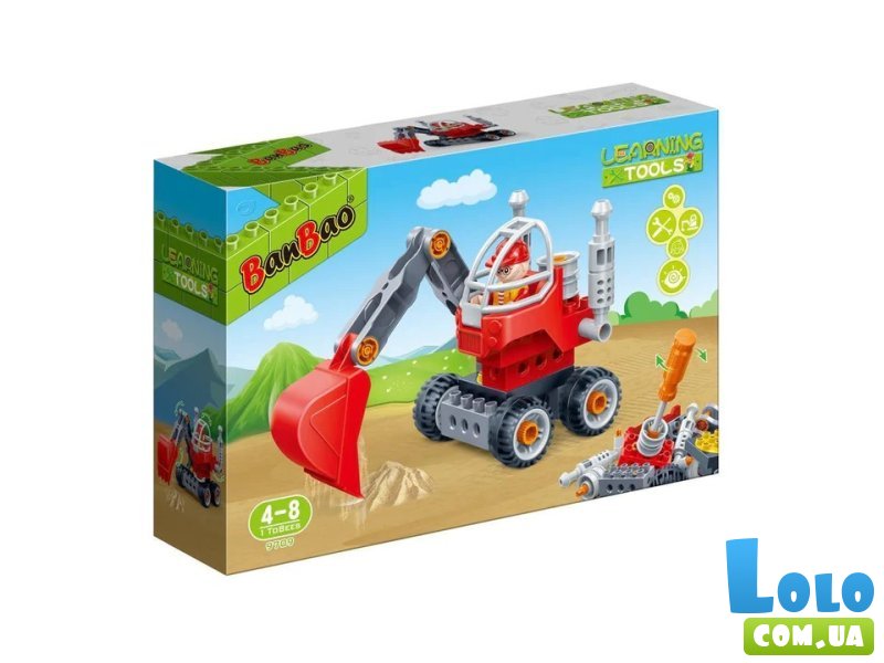 Конструктор Экскаватор, BanBao (9709), 22 дет.