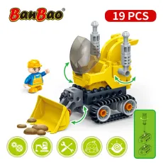 Конструктор Бульдозер BanBao (9711), 19 дет.