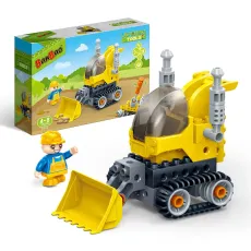 Конструктор Бульдозер BanBao (9711), 19 дет.