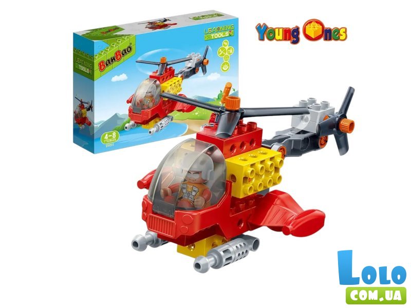 Конструктор Вертолет, BanBao (9721), 17 дет.