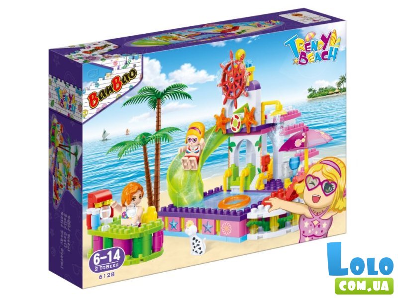 Конструктор Модный пляж: Аквапарк, BanBao (6128), 205 дет