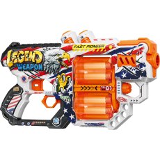 Бластер с двойным барабаном и мягкими патронами Легенда Оружия, TM "Turbo & Fast"