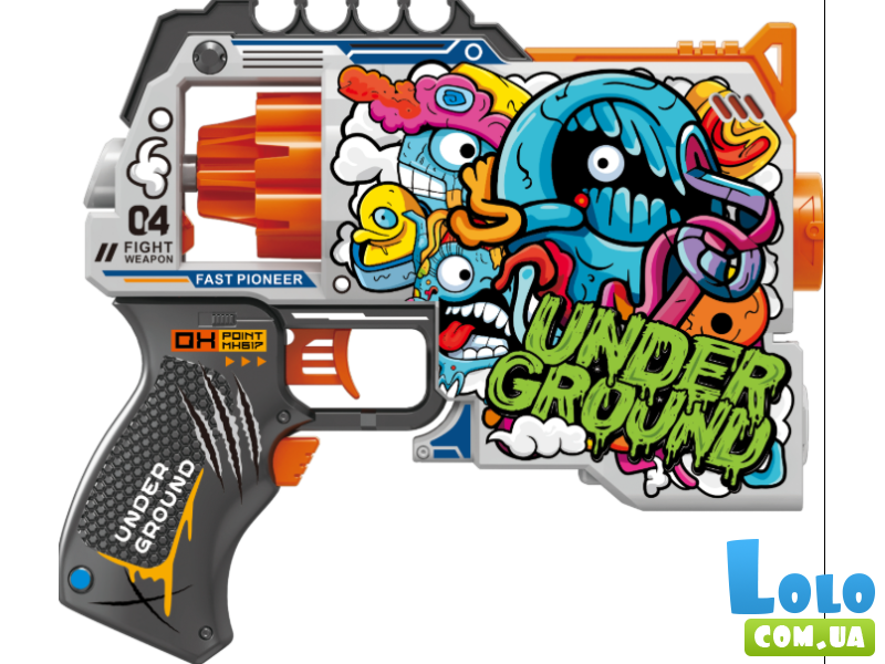 Автомат с барабаном и мягкими патронами Подземелья, TM "Turbo & Fast"