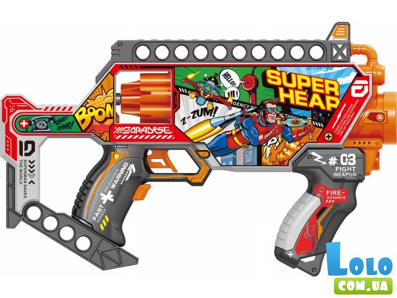 Автомат с мягкими патронами Super Hear, TM "Turbo & Fast"