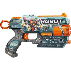 Бластер с барабаном и мягкими патронами Робот Войны, TM "Turbo & Fast"