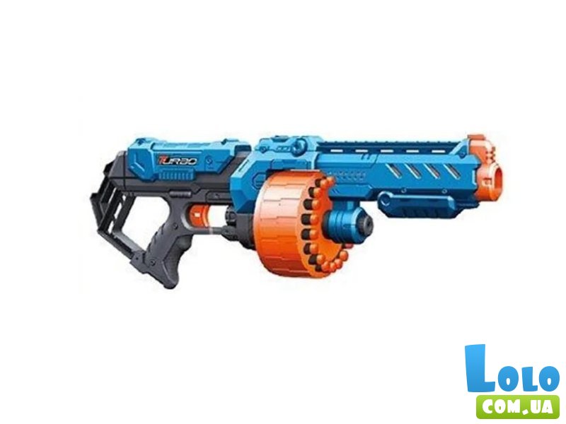 Пулемет с барабаном и мягкими патронами, TM "Turbo & Fast"
