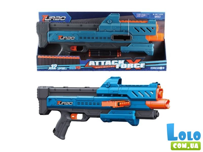 Автомат с боковым магазином и мягкими патронами, TM "Turbo & Fast"