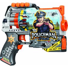 Автомат с барабаном и мягкими патронами Полицейская Атака, TM "Turbo & Fast"