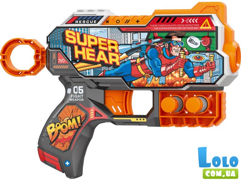 Бластер с мягкими патронами Super Hear,  TM "Turbo & Fast"