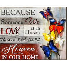 Алмазная мозаика Постер с бабочками, Strateg (30х40 см)