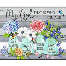 Алмазная мозаика Четыре букета, Strateg (30х40 см)