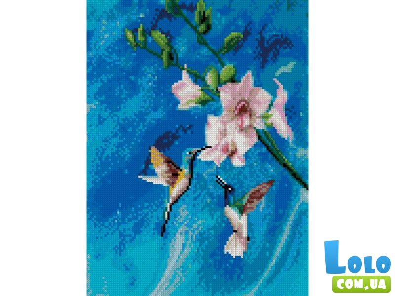 Алмазная мозаика Колибри в небесах, Strateg (30х40 см)