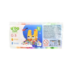 Набор для творчества с массой для лепки U'DO Clay, Strateg (8 шт.)