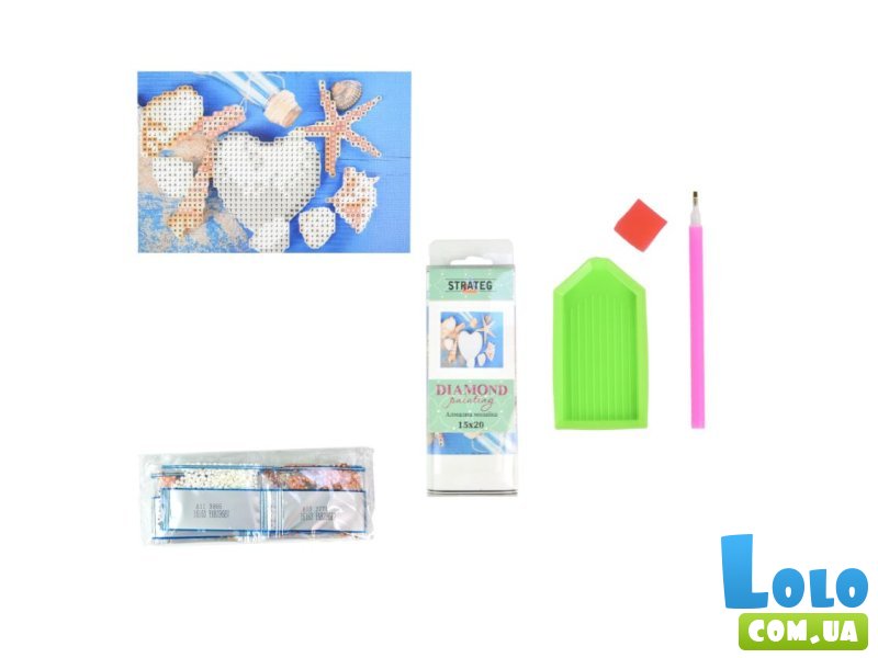 Алмазная мозаика Райские подводные сокровища, Strateg (10х15 см)