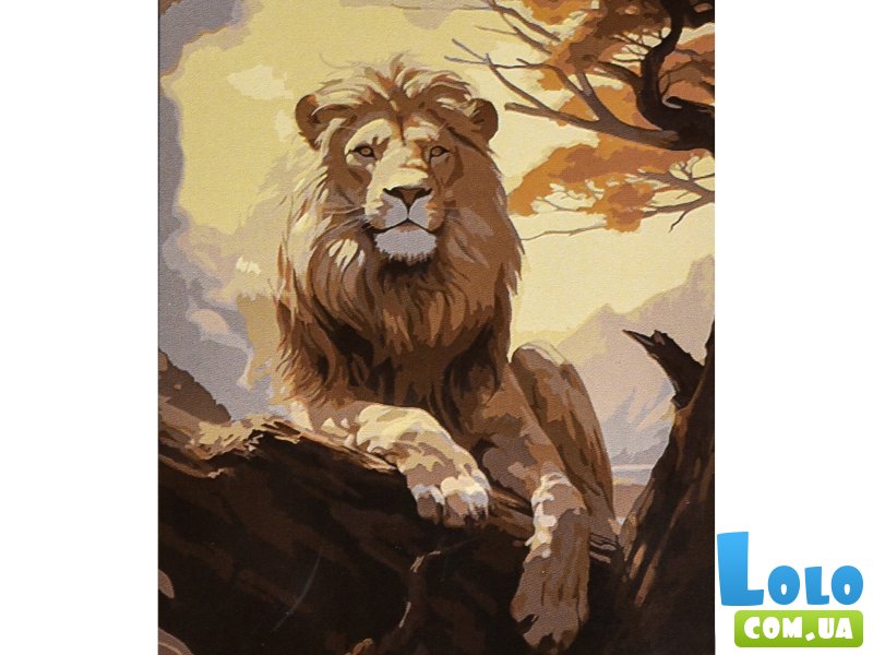 Картина по номерам Царь зверей, Strateg (30х40 см)