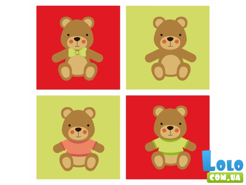 Картина по номерам Медвежонок, Strateg (30х30 см)