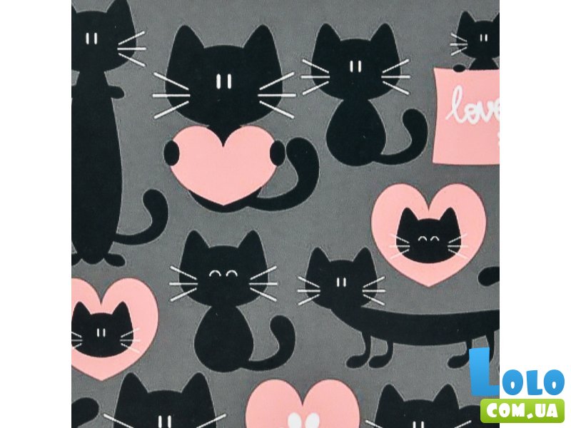 Алмазная мозаика Любовь черных кошек, Strateg (30х30 см)