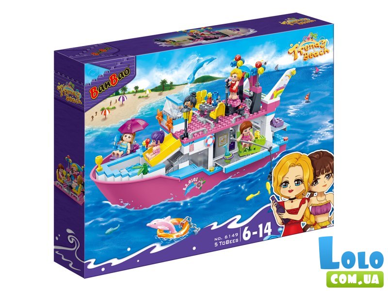 Конструкторт Модный пляж: Яхта, Banbao (6149), 502 дет.