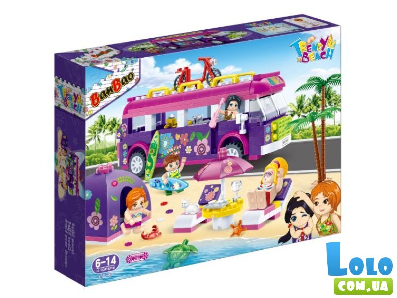 Конструктор Модный пляж: Кемпинг, Banbao (6123), 375 дет.