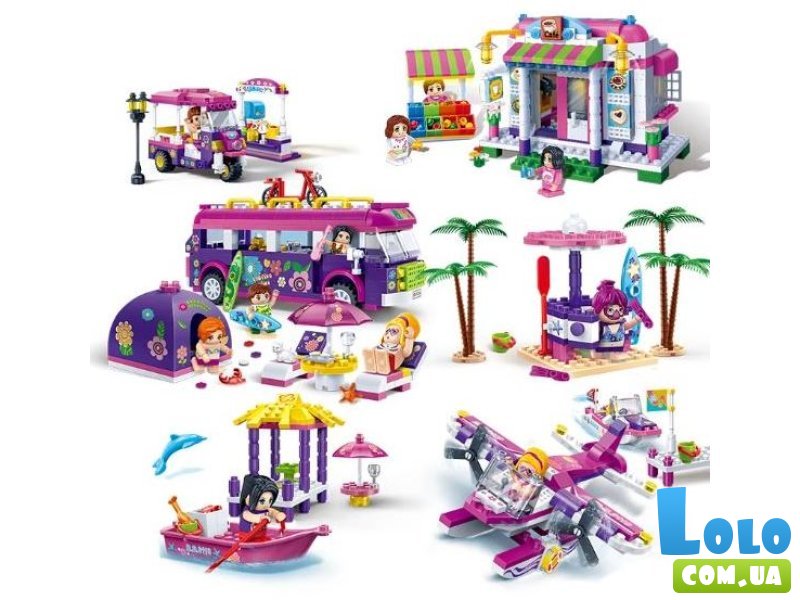 Конструктор Модный пляж: Кемпинг, Banbao (6123), 375 дет.