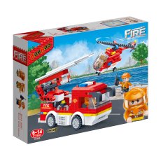 Конструктор Пожарные: Пожарное авто и вертолет, Banbao (7126), 353 дет.