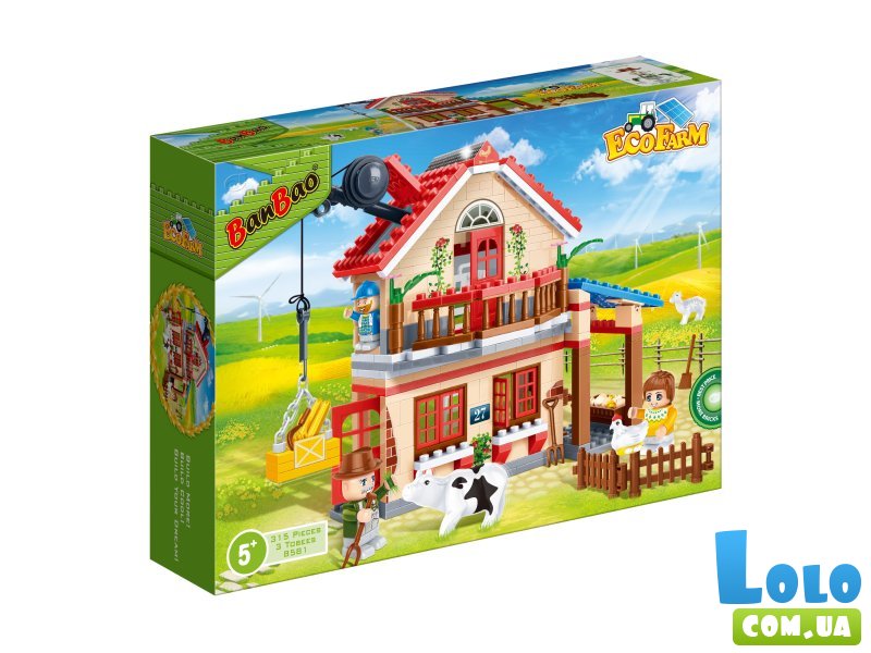 Конструктор Экоферма: Ранчо, Banbao (8581), 315 дет.