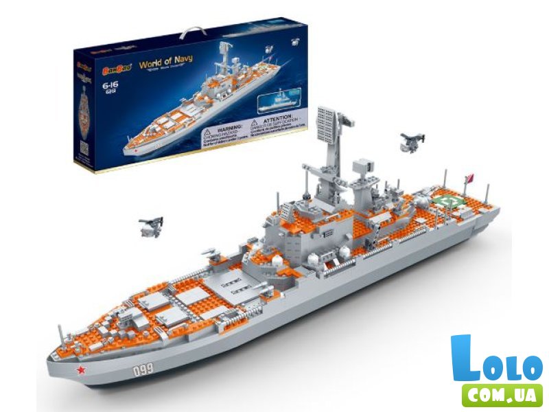 Конструктор Флот: Ракетный крейсер, Banbao (6261), 1182 дет.