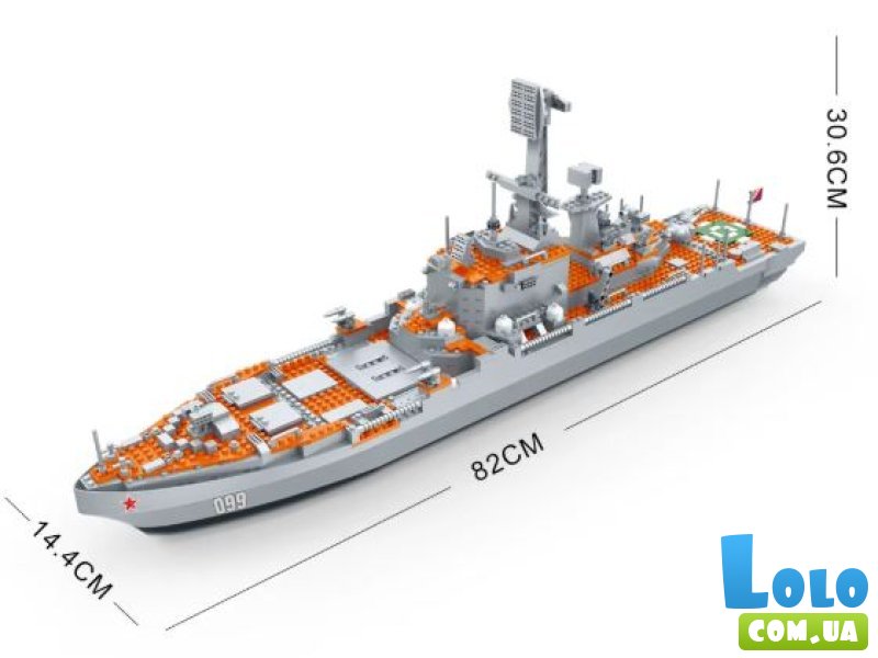 Конструктор Флот: Ракетный крейсер, Banbao (6261), 1182 дет.
