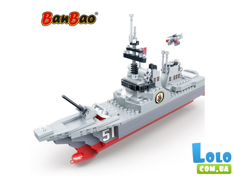 Конструктор Флот: Эсминец №51, Banbao (6266), 471 дет.