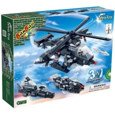 Конструктор Защитники: Вертолет, авто и катер 3 в 1, Banbao (8488), 295 дет.